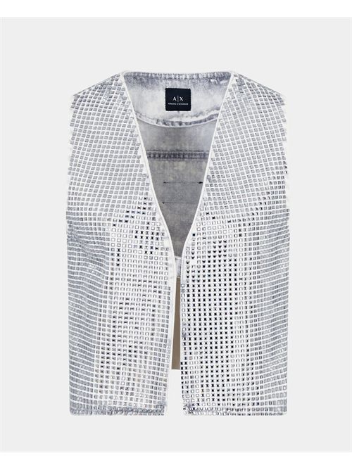 Gilet donna AX con borchie all-over ARMANI EXCHANGE | XW001205-AF14703M8090